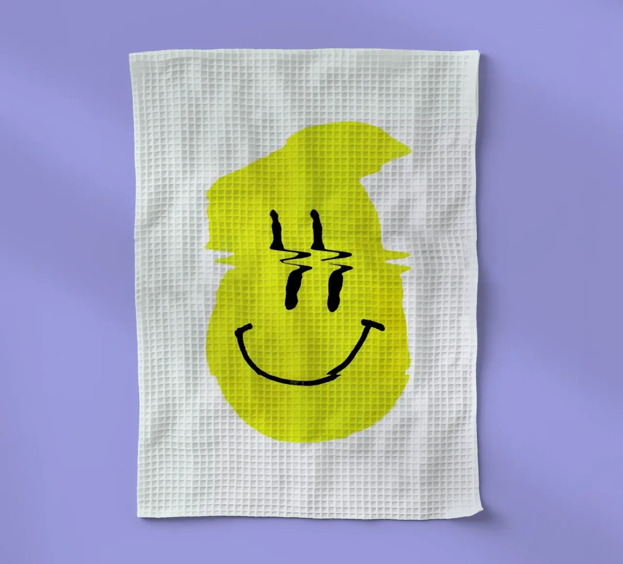 Smiley tea towel by Ali Gulec