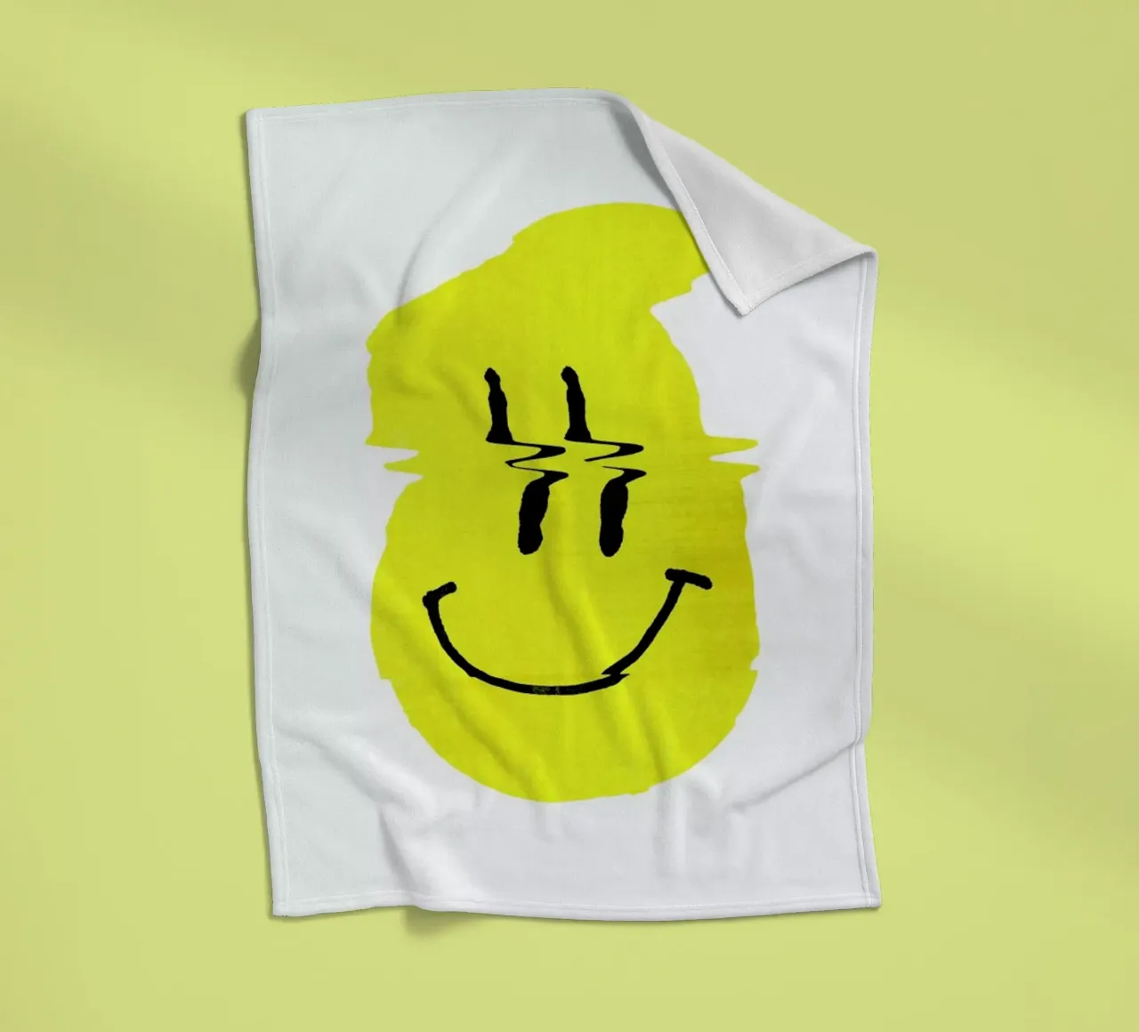 Smiley Fleecedecke von Ali Gulec
