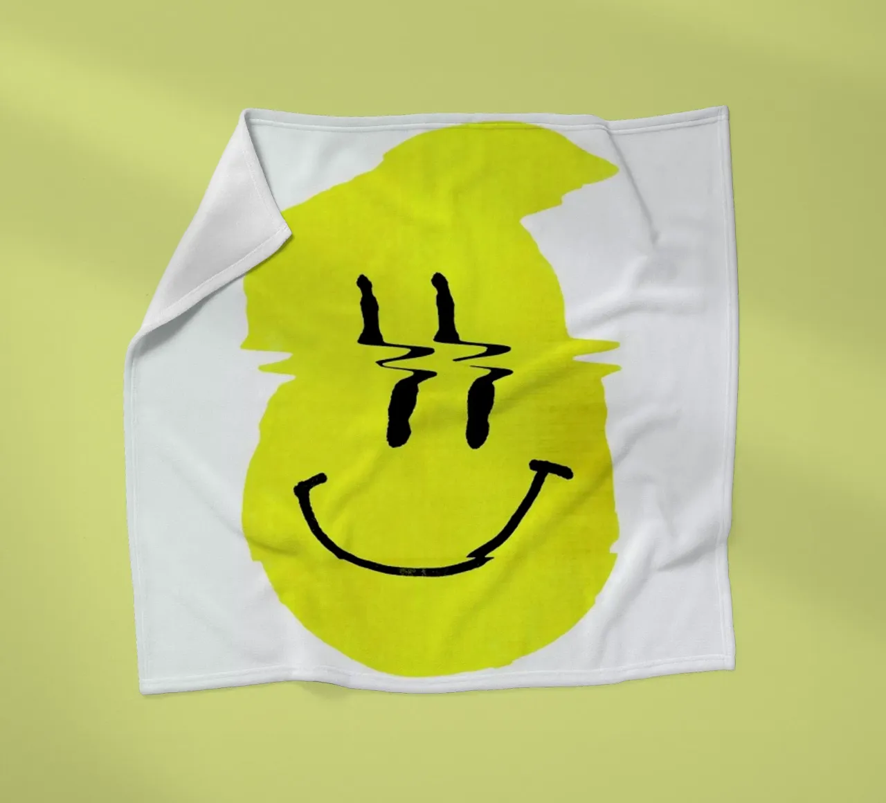 Smiley Fleecedecke von Ali Gulec