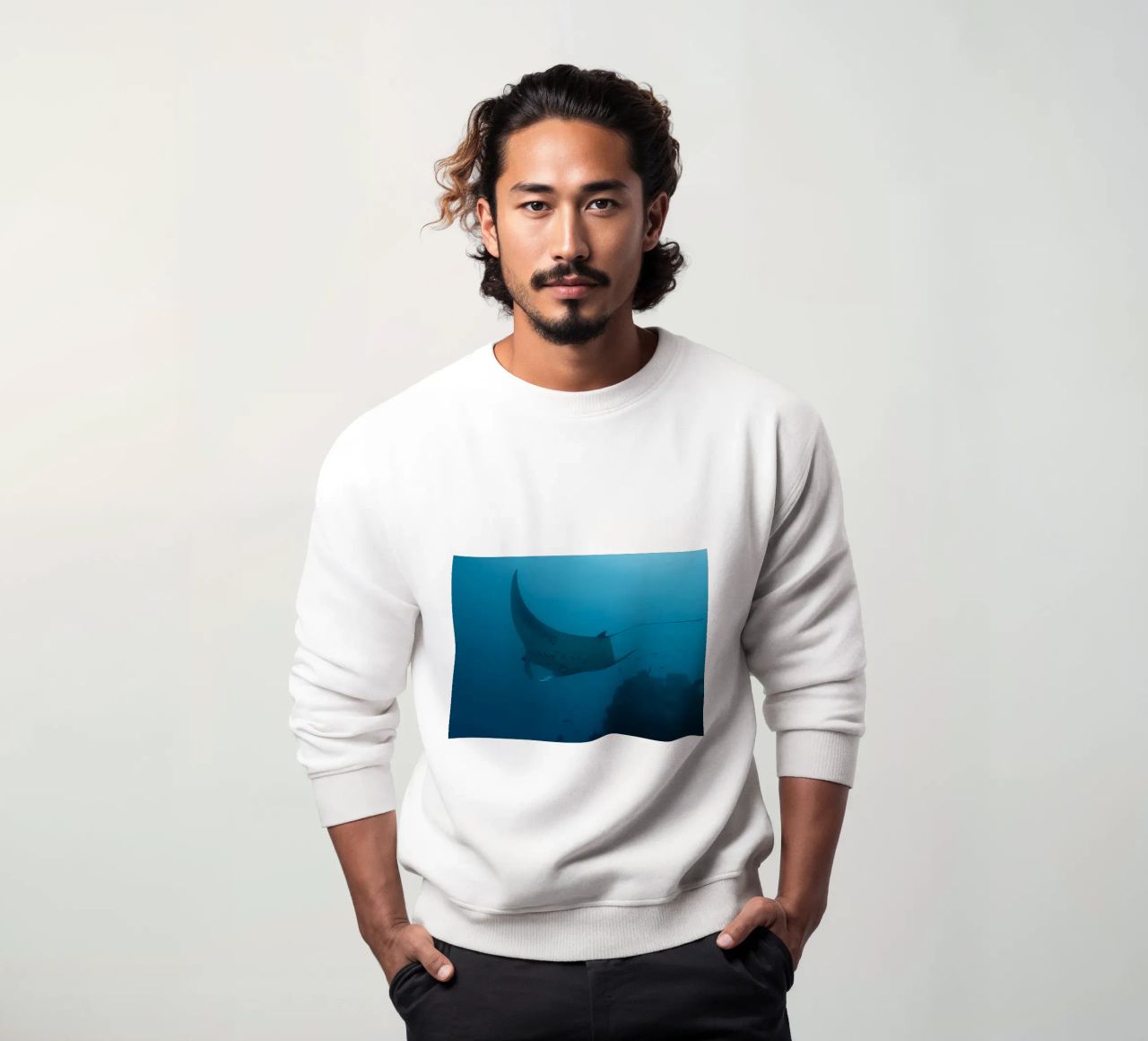 Tuffatore oceanico con polpo felpa da Eames