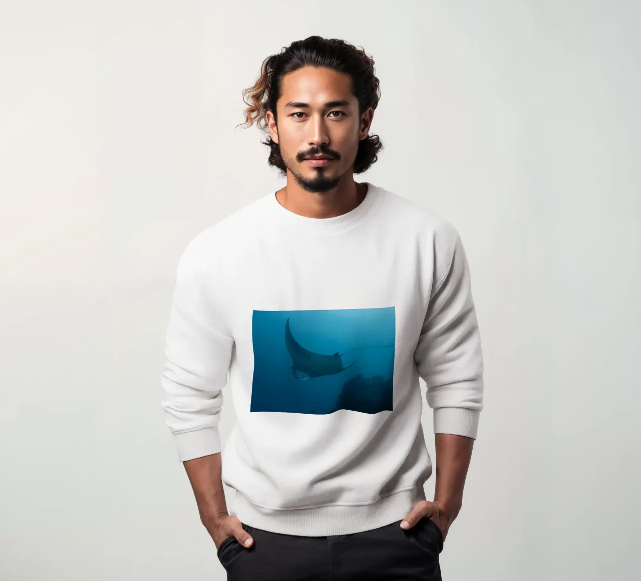 Tuffatore oceanico con polpo felpa da Eames