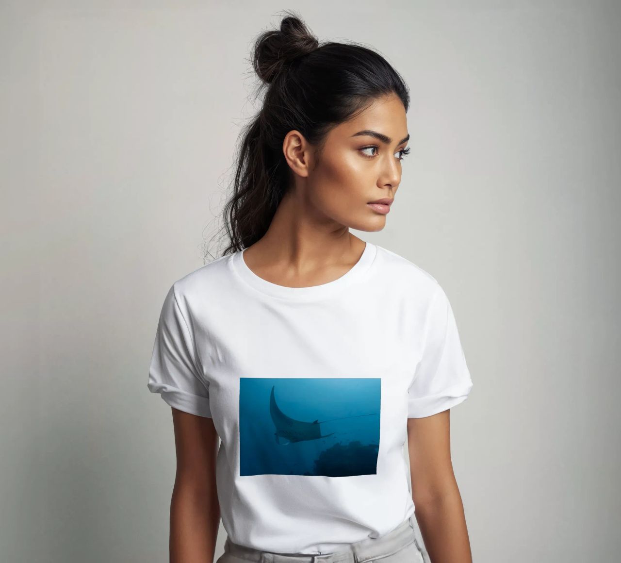 Tuffatore oceanico con polpo t-shirt da Eames