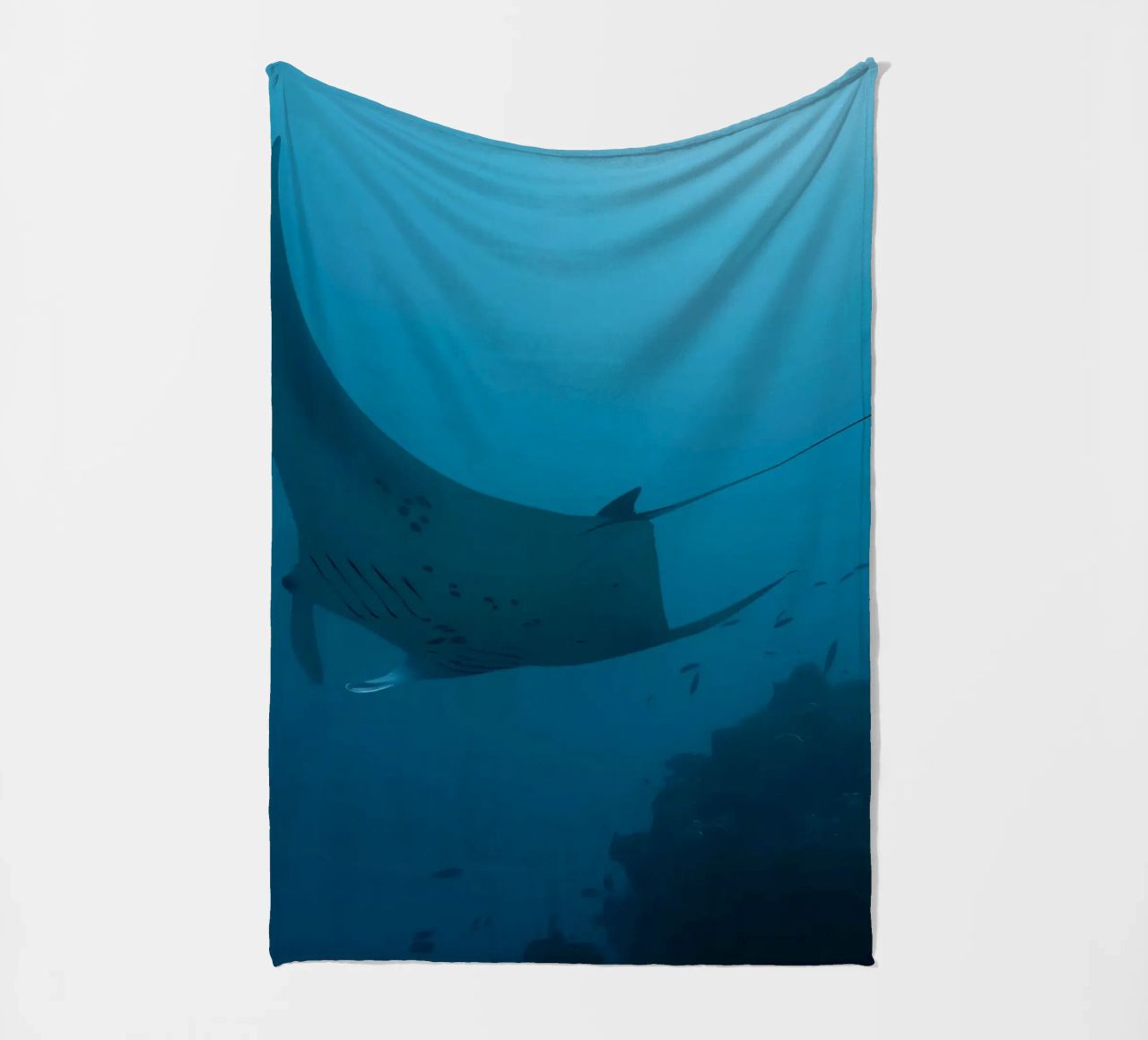 Tuffatore oceanico con polpo coperta in pile da Eames