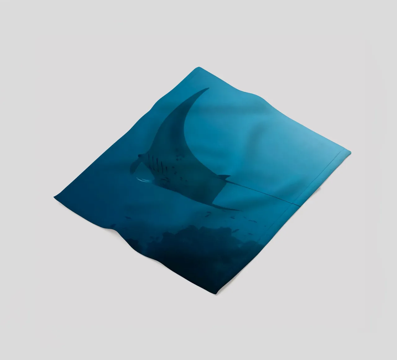 Tuffatore oceanico con polpo coperta in pile da Eames