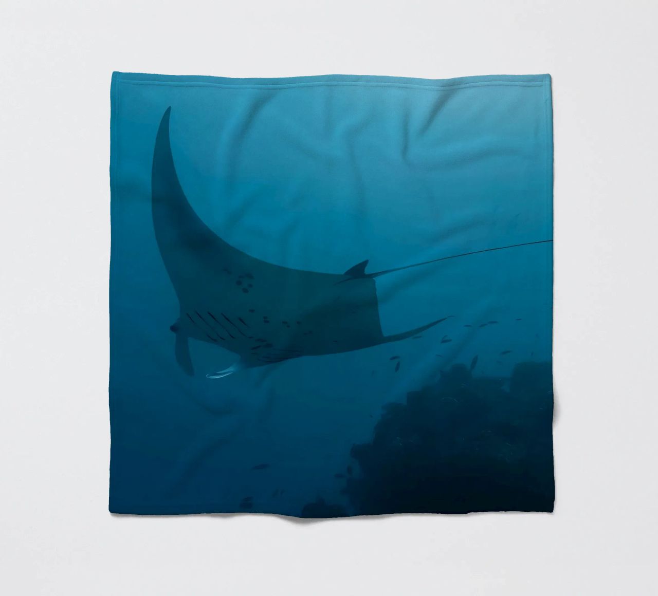 Tuffatore oceanico con polpo coperta in pile da Eames