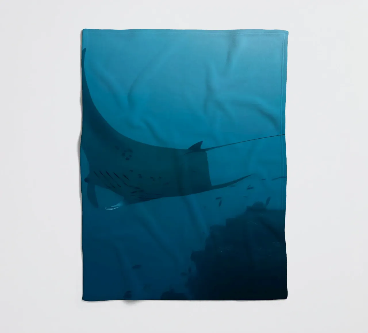 Tuffatore oceanico con polpo coperta in pile da Eames