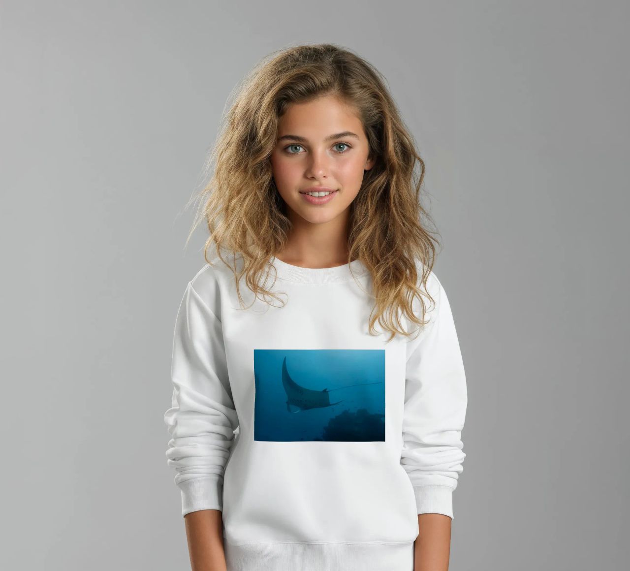 Tuffatore oceanico con polpo felpa bambino da Eames