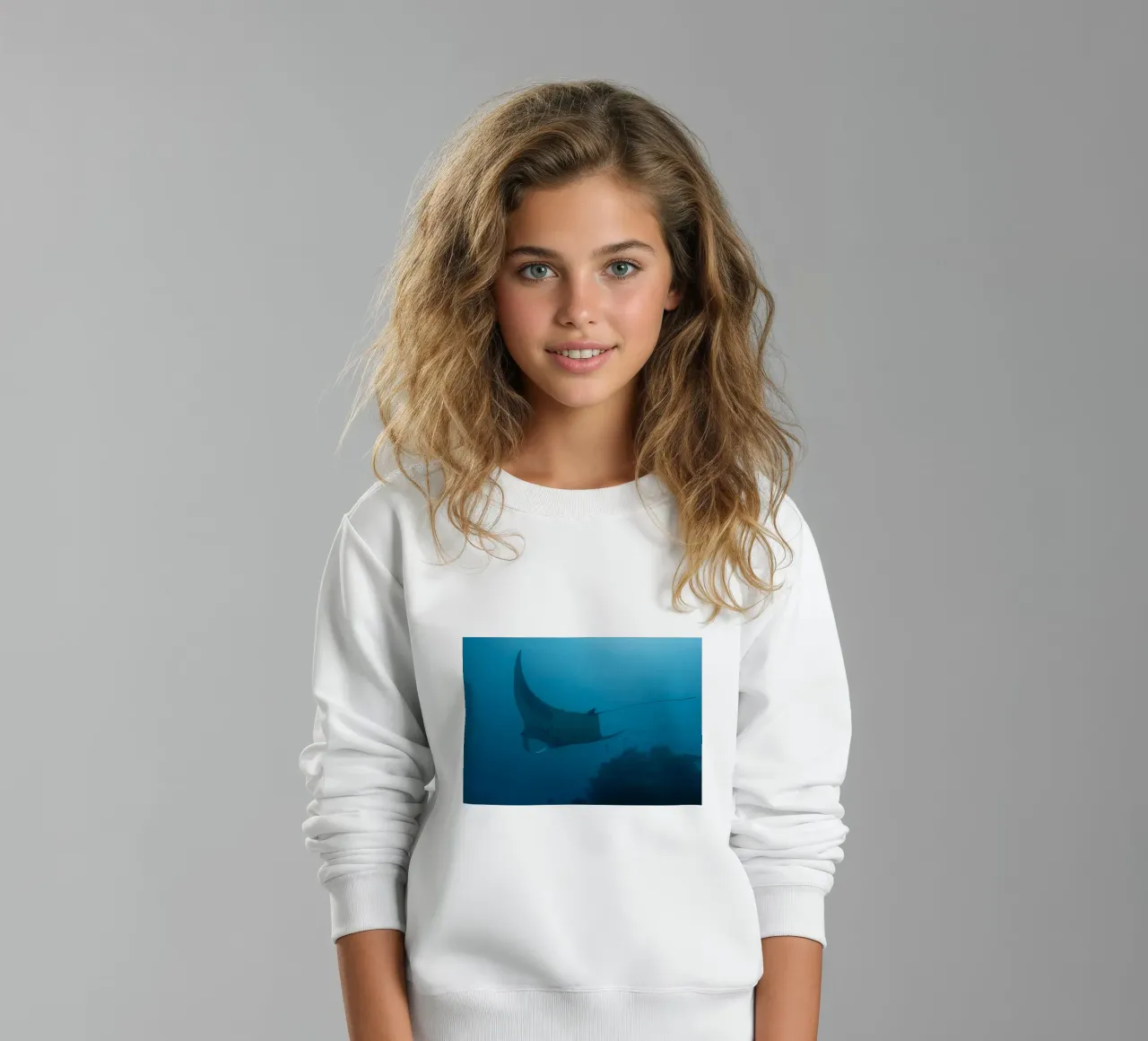 Tuffatore oceanico con polpo felpa bambino da Eames