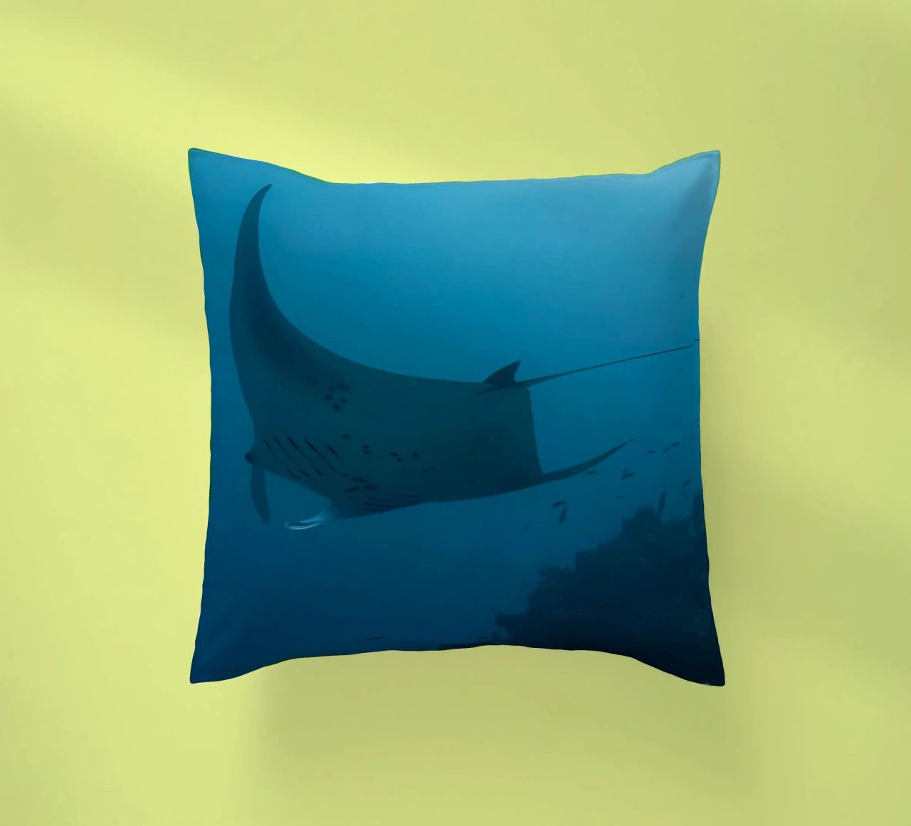 Tuffatore oceanico con polpo cuscino da Eames