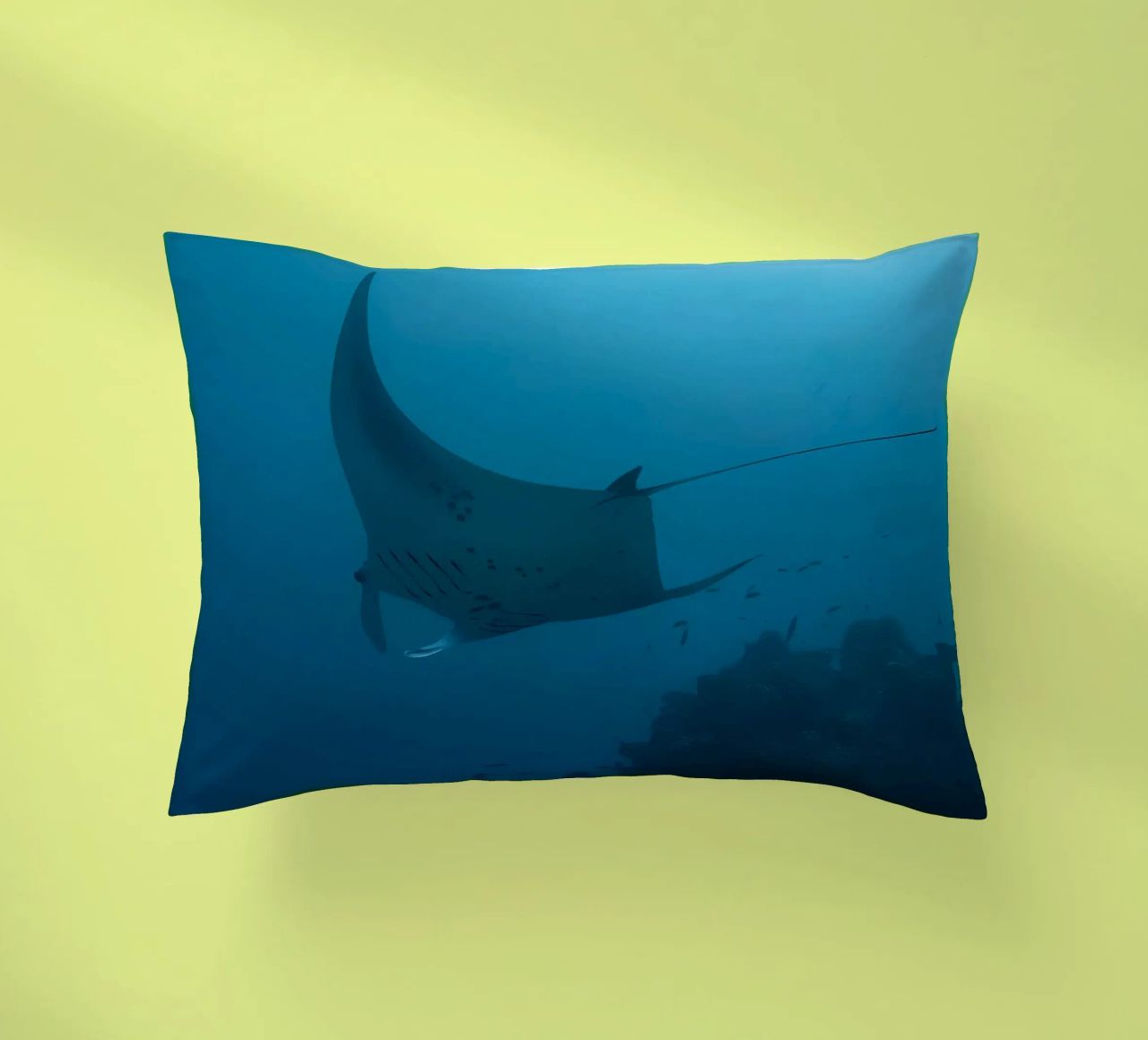 Tuffatore oceanico con polpo cuscino da Eames