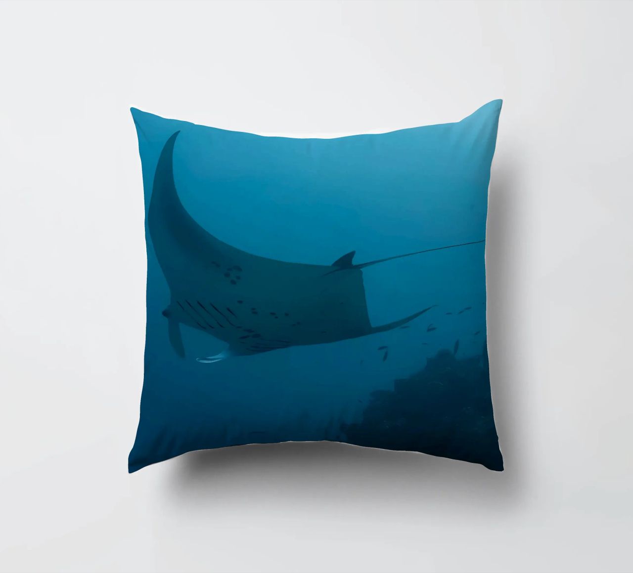Tuffatore oceanico con polpo cuscino da Eames