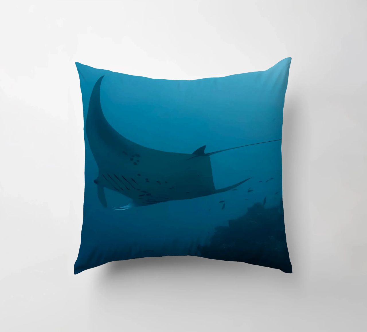 Tuffatore oceanico con polpo cuscino da Eames