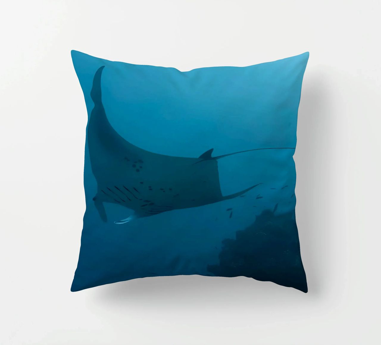 Tuffatore oceanico con polpo cuscino da Eames