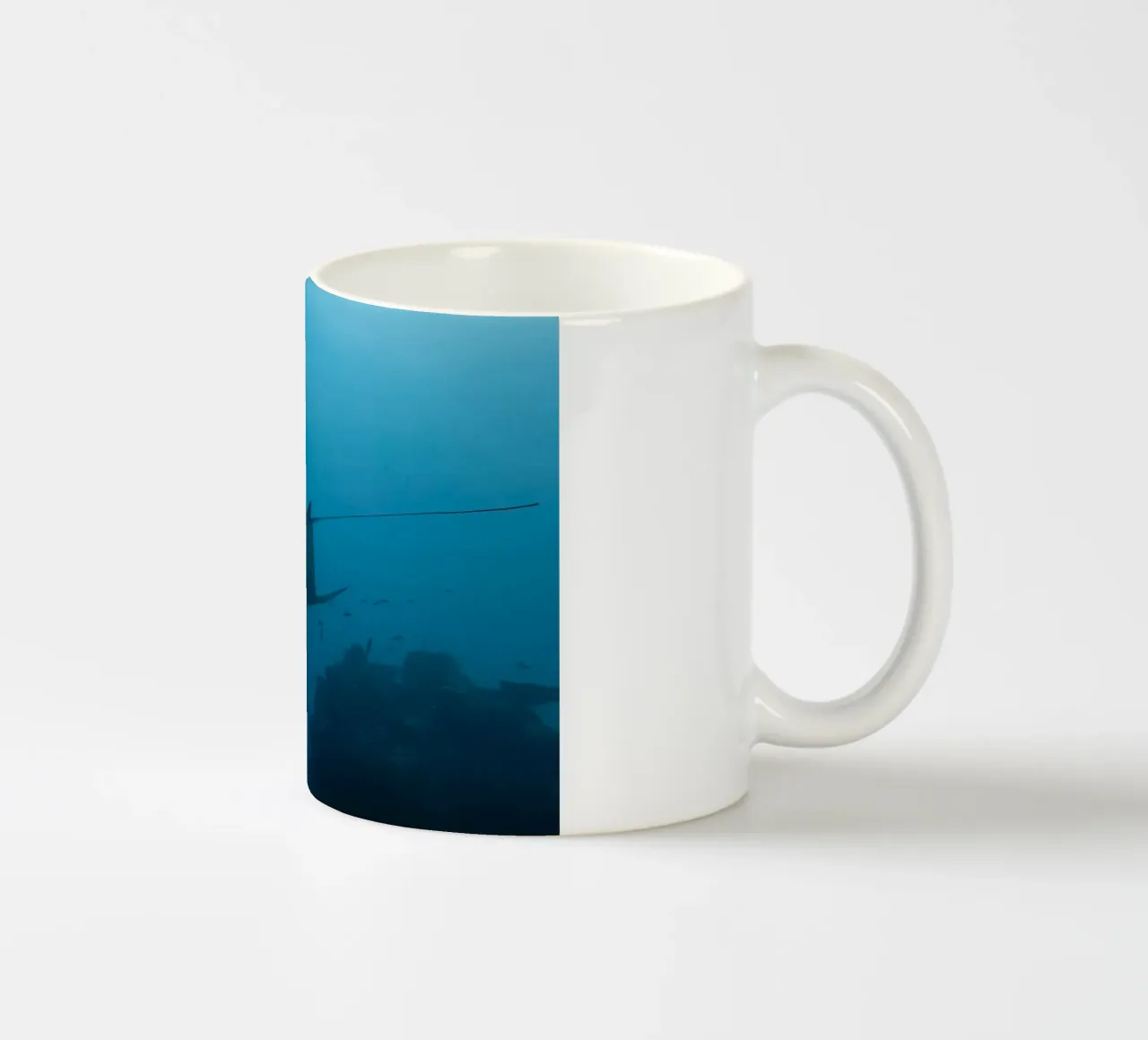 Tuffatore oceanico con polpo tazza in ceramica da Eames