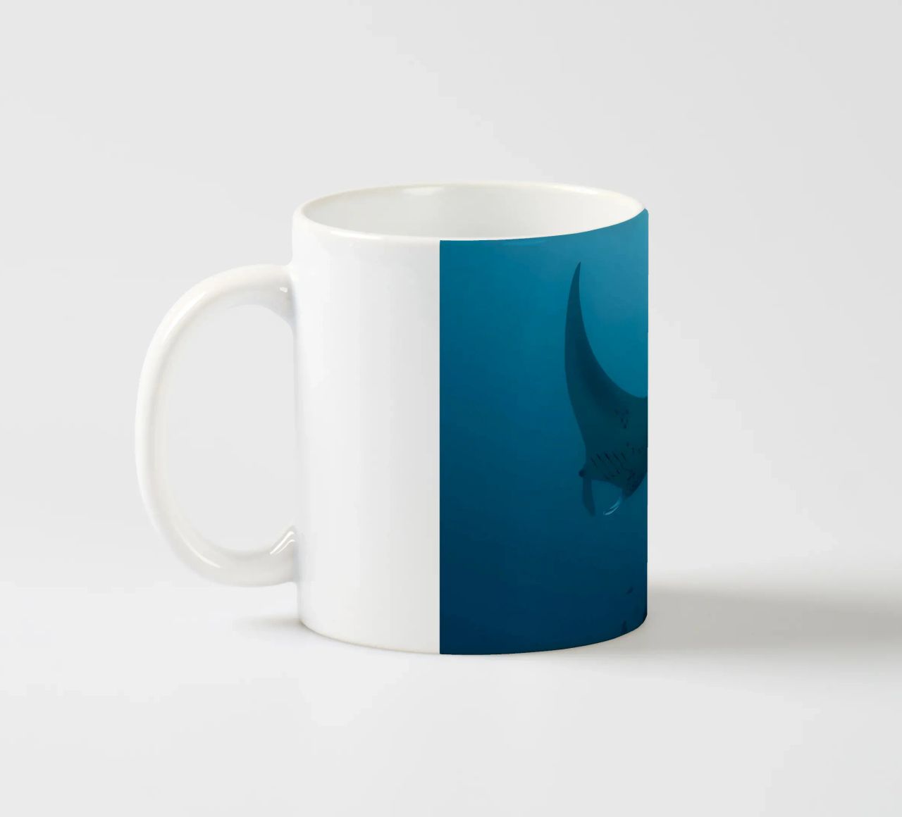 Tuffatore oceanico con polpo tazza in ceramica da Eames