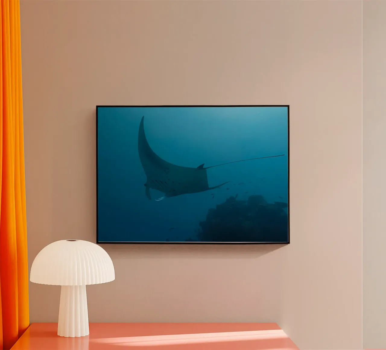 Ocean Diver with Octopus acrylic glass by Eames