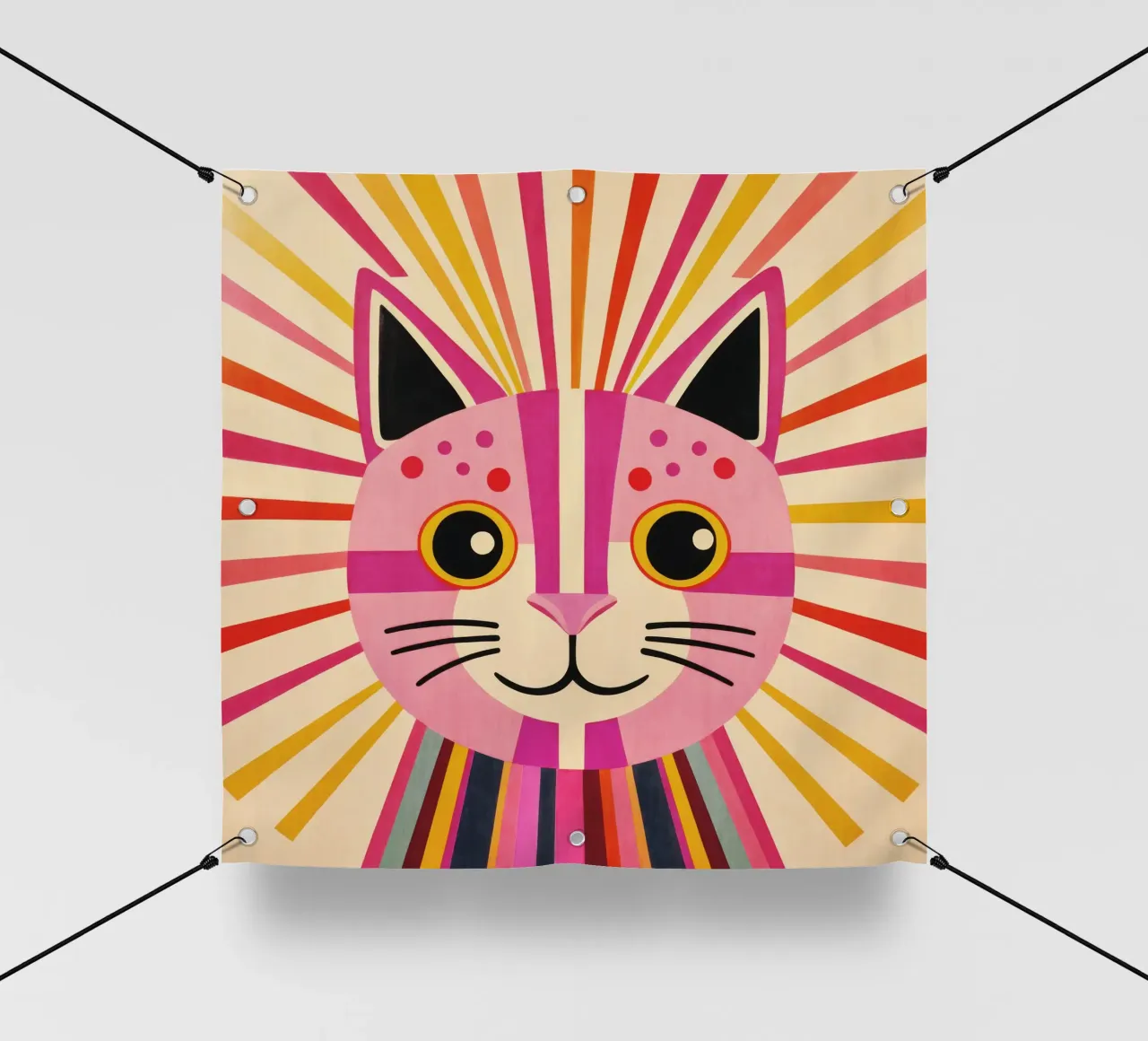 Gatto felice telo in pvc da Andrea Haase Modern Home
