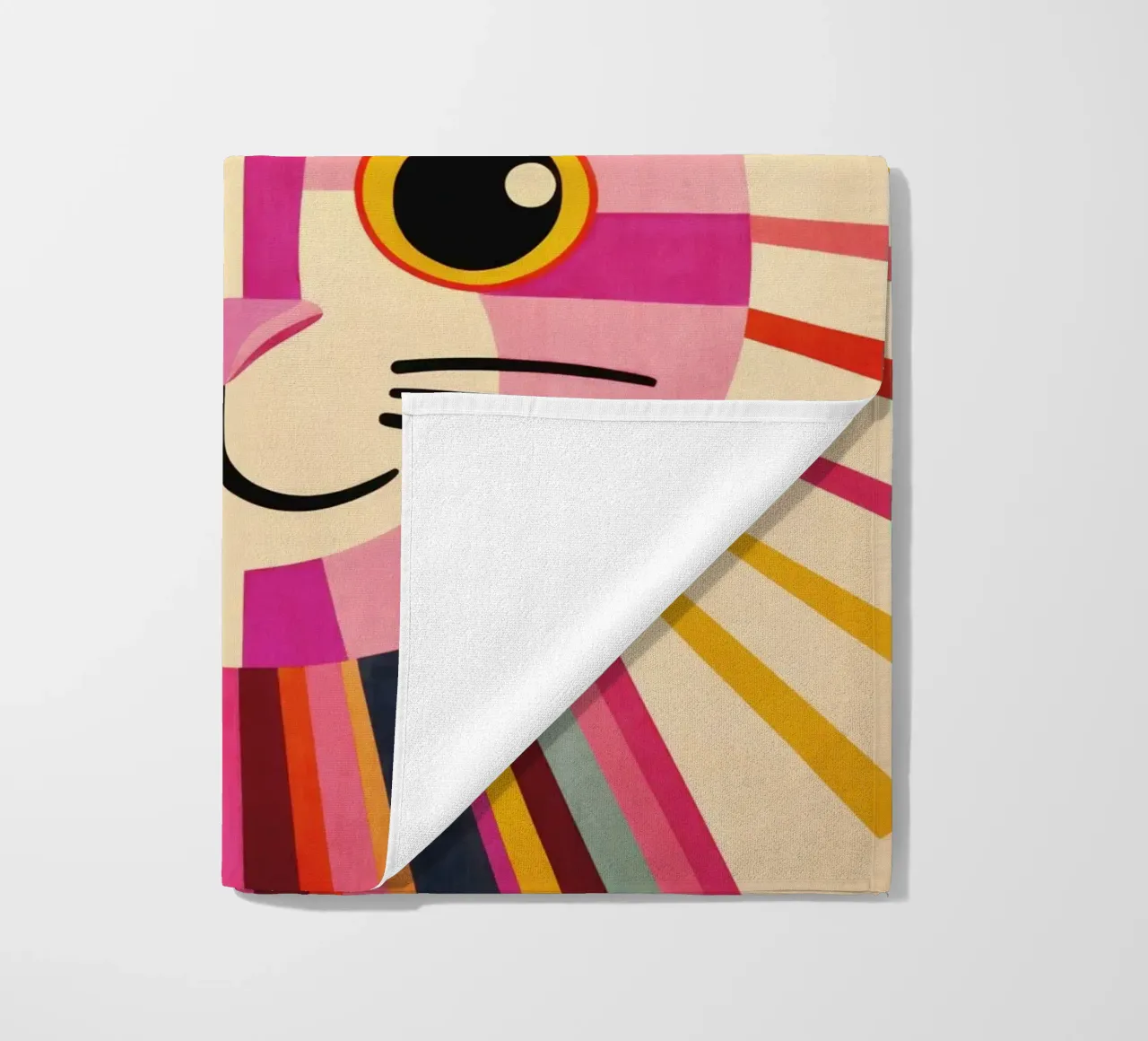 Gatto felice telo mare da Andrea Haase Modern Home