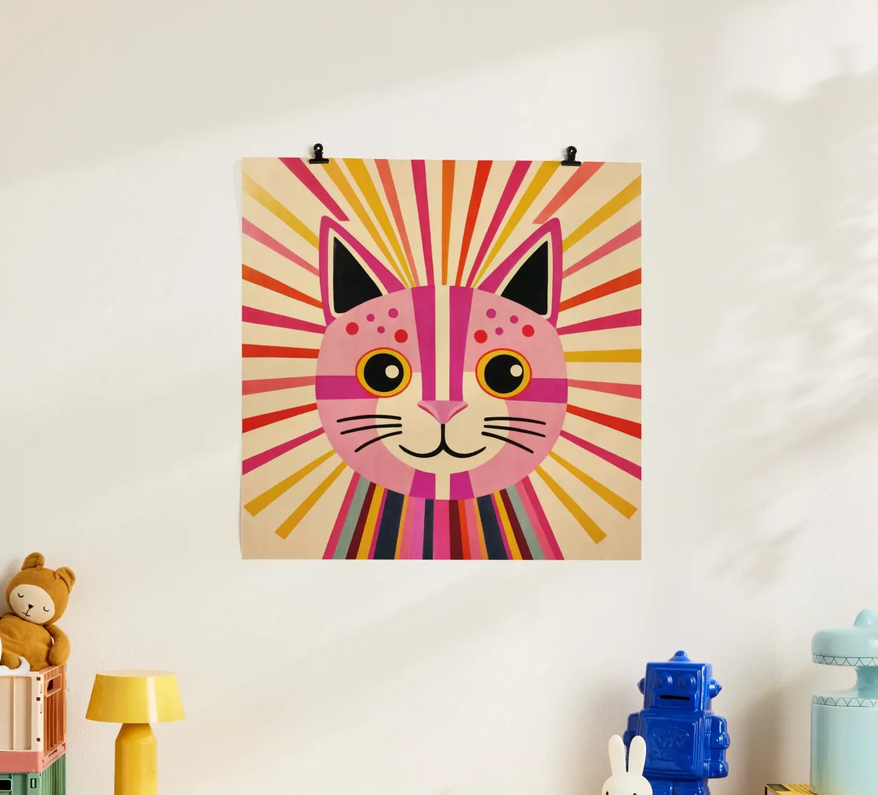 Gatto felice carta hahnemühle da Andrea Haase Modern Home