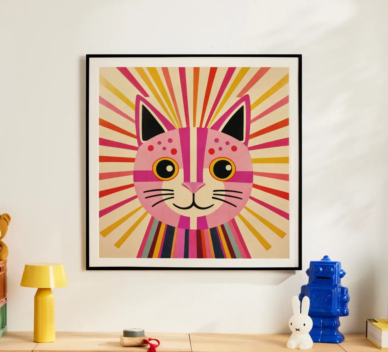 Gatto felice carta hahnemühle da Andrea Haase Modern Home