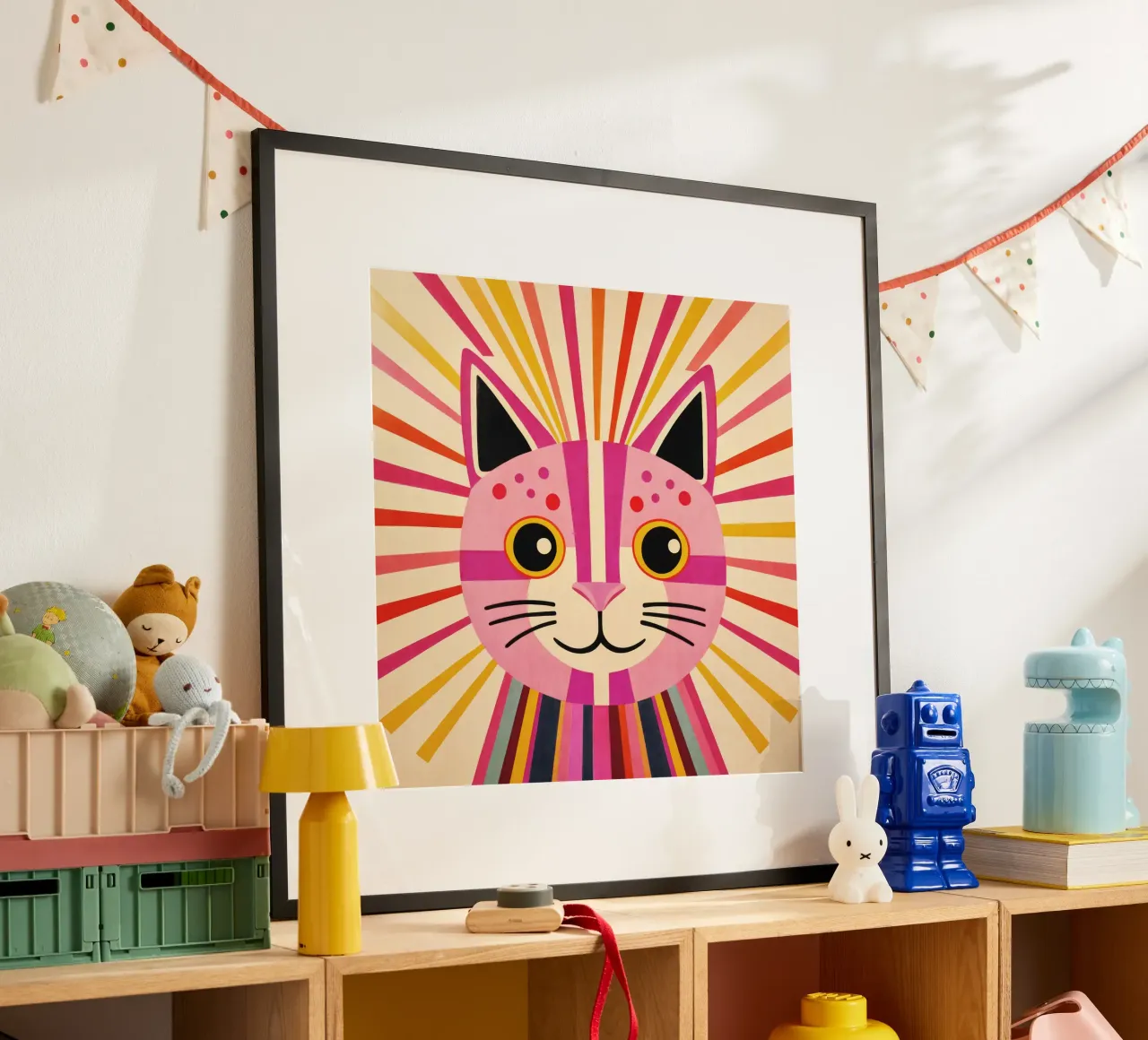Gatto felice carta hahnemühle da Andrea Haase Modern Home