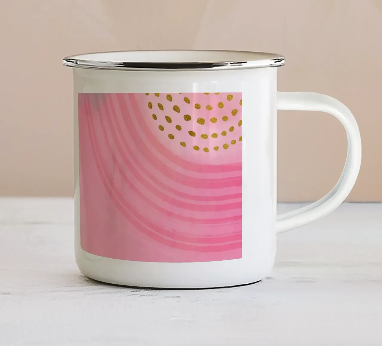 Rosa Boho Vibes Mix stravagante tazza in smalto da Andrea Haase Modern Home