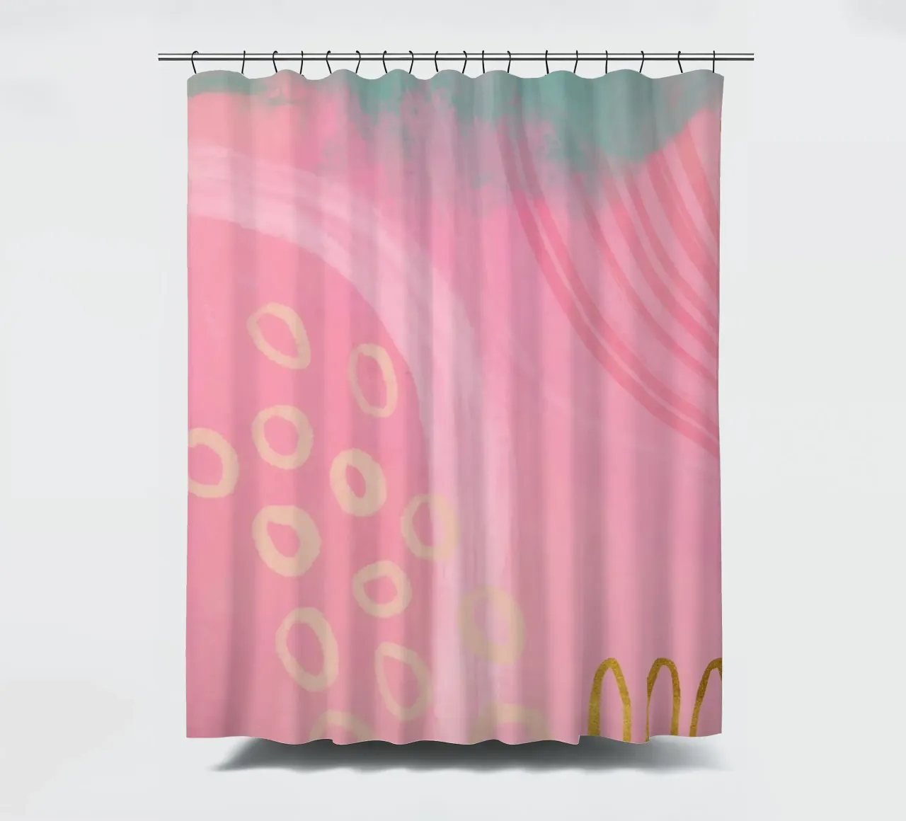 Rosa Boho Vibes Mix stravagante tenda da doccia da Andrea Haase Modern Home