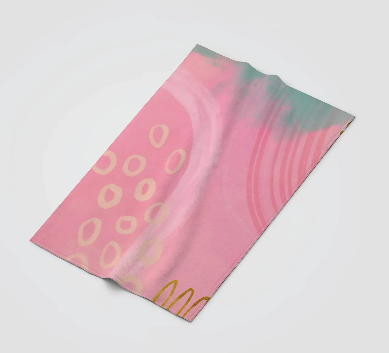 Rosa Boho Vibes Mix stravagante coperta in pile da Andrea Haase Modern Home
