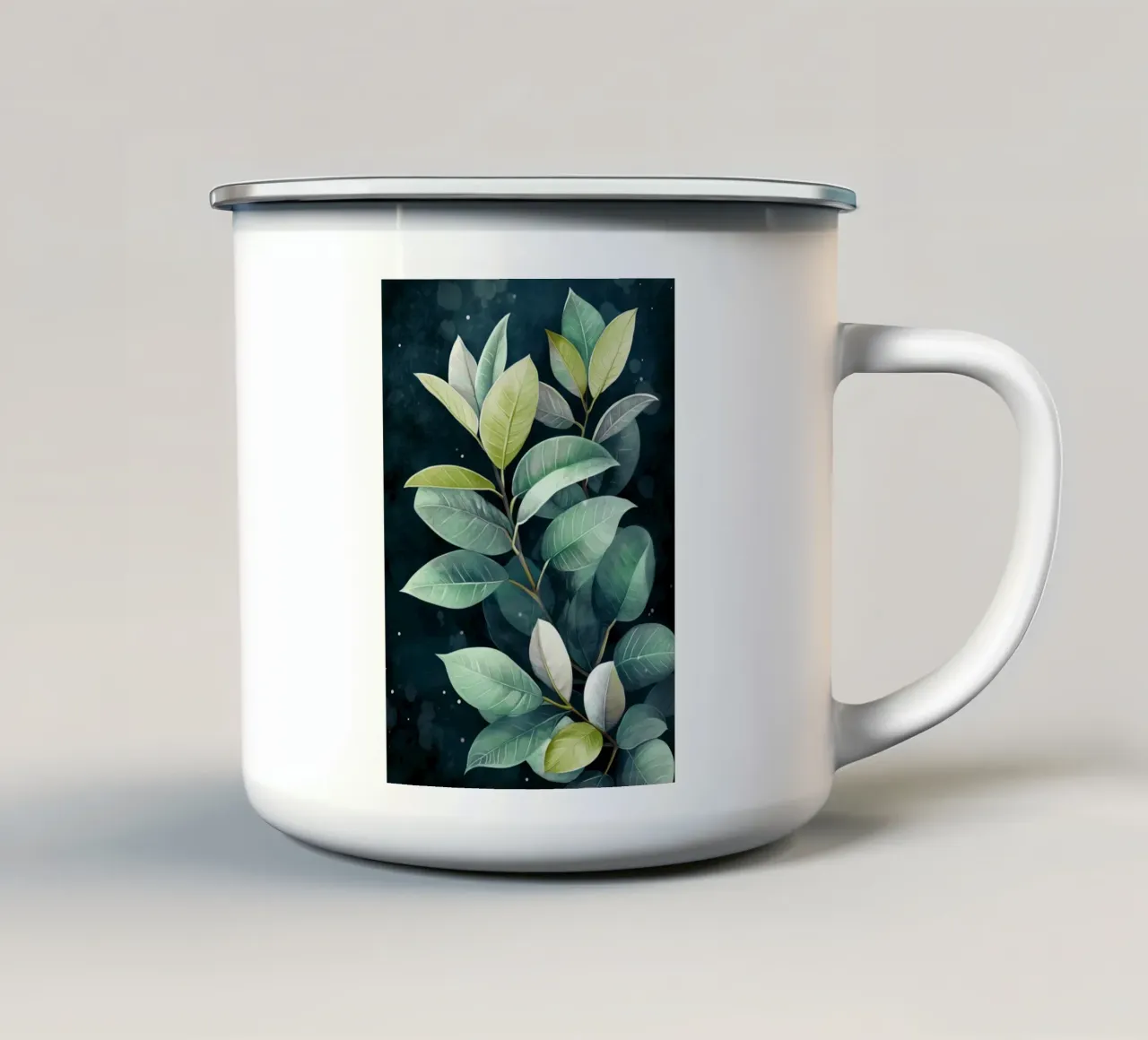 Piante naturali tazza in smalto da Justyna Jaszke JBJart
