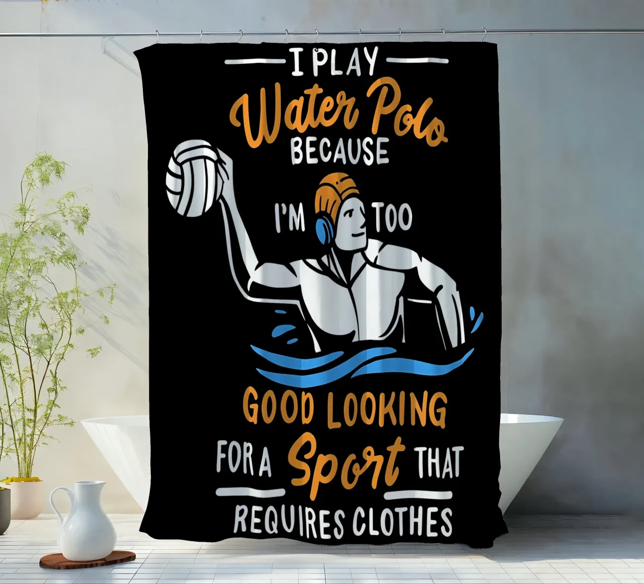 Water Polo Duschvorhang von Stylianos