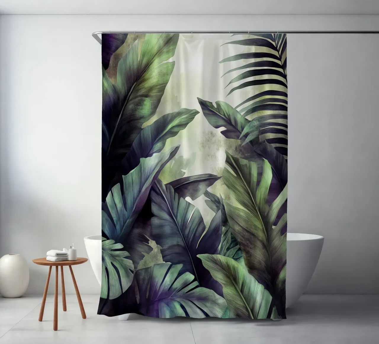 Foglie di banane tropicali tenda da doccia da Justyna Jaszke JBJart