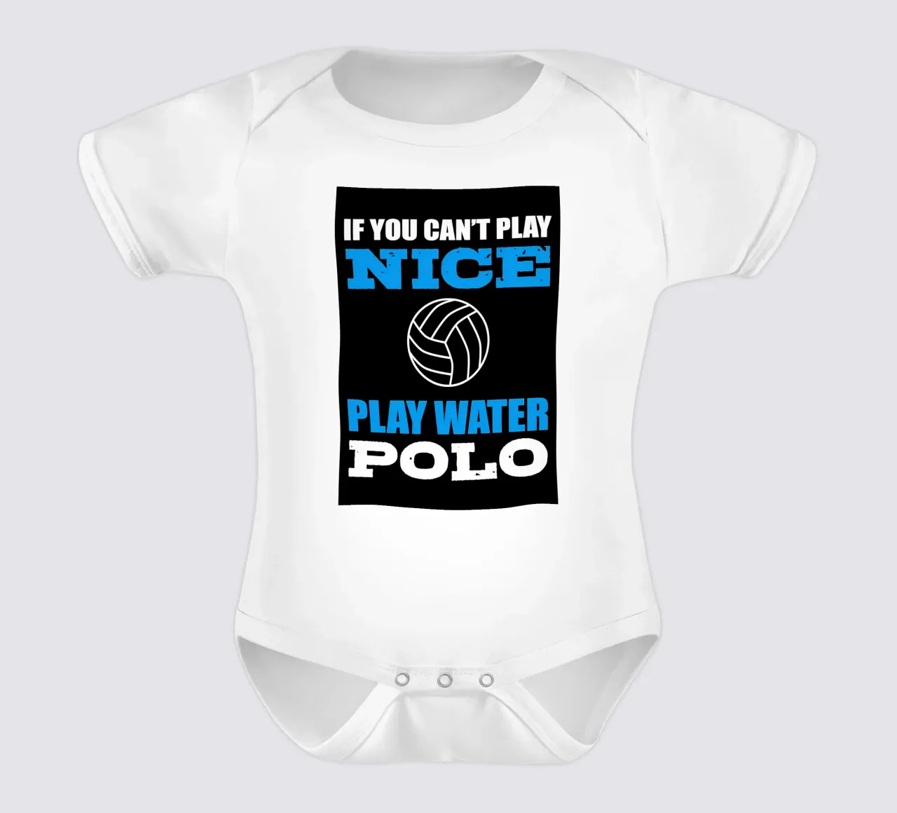 Water Polo short-sleeve baby romper by Stylianos
