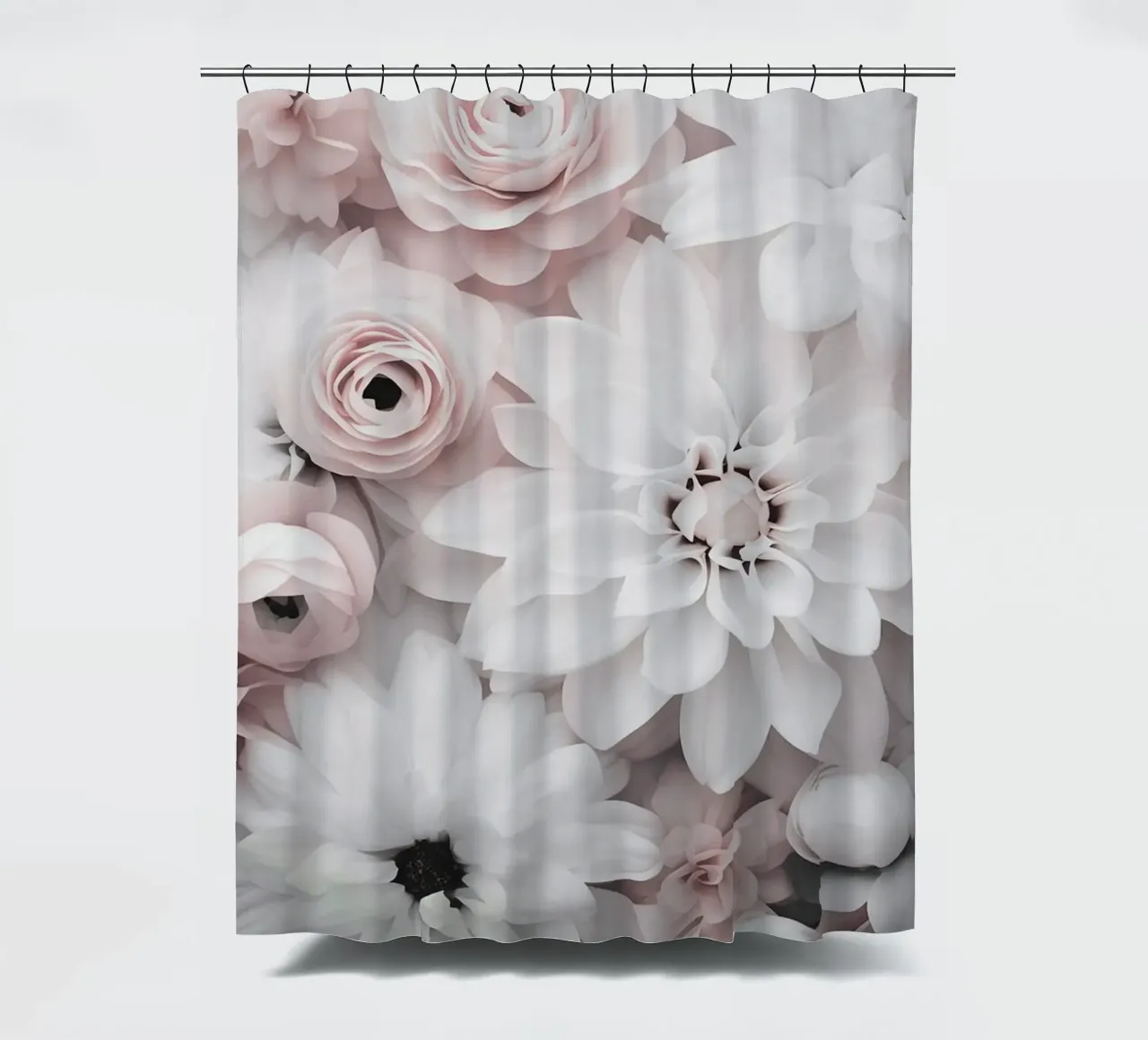Cascata di fiori Bellezza floreale pastello tenda da doccia da Andrea Haase Floral Passion
