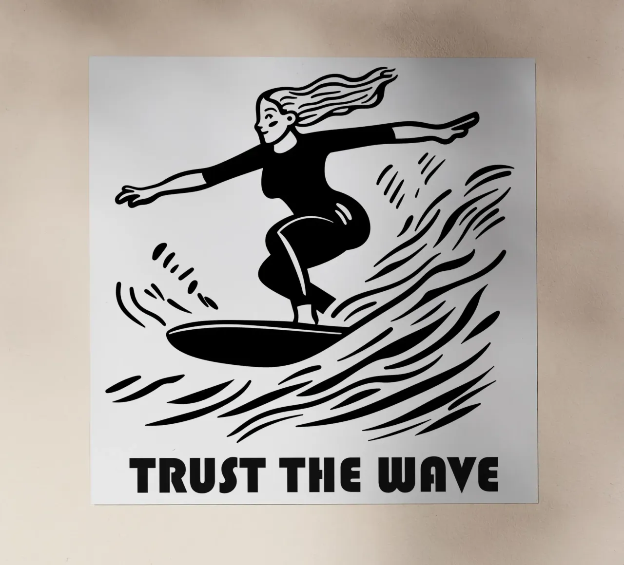Trust The Wave | Surfer Design pellicola backlit da Autofocus