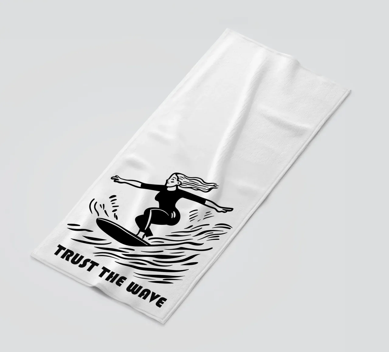 Trust The Wave | Surfer Design telo mare da Autofocus