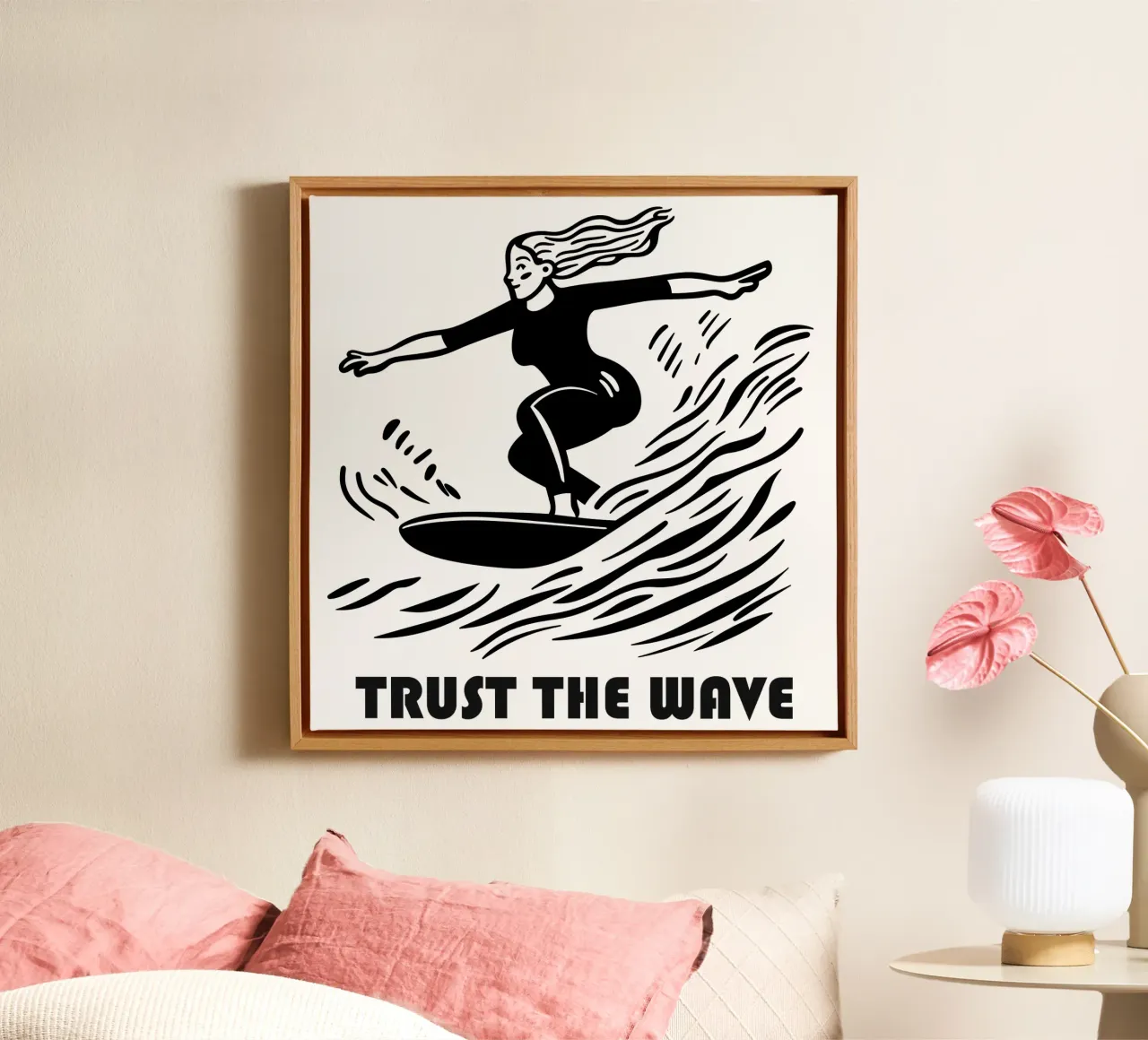 Trust The Wave | Surfer Design tela da Autofocus