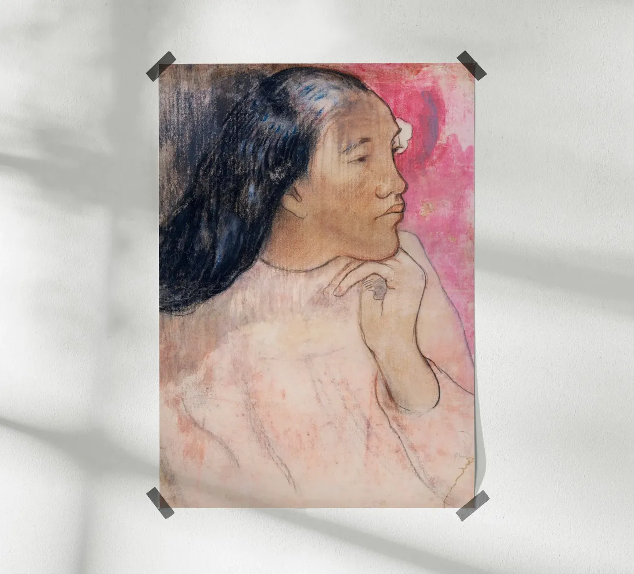 Mujer abstracta - Paul Gauguin poster de Second Canvas