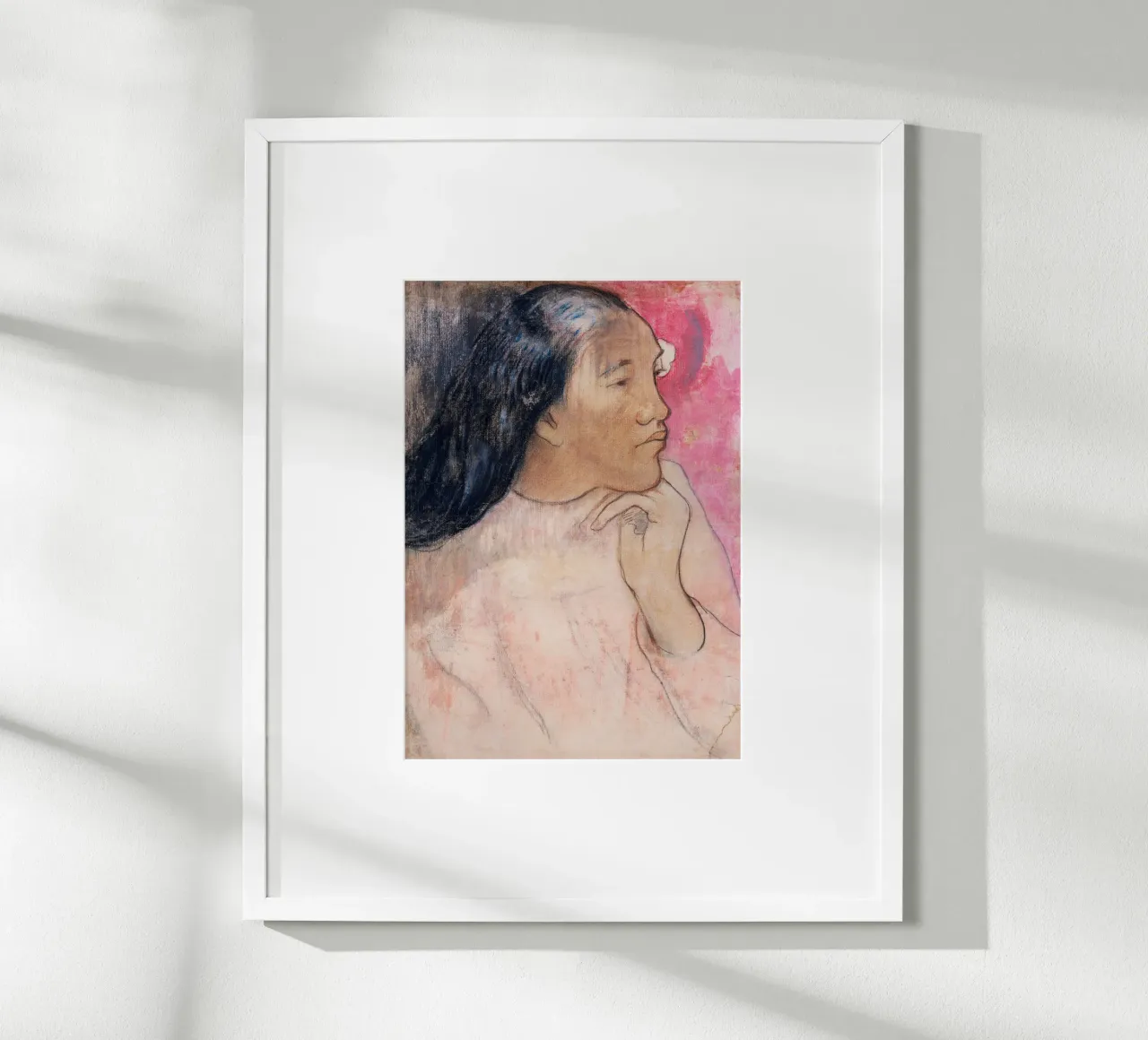 Mujer abstracta - Paul Gauguin poster de Second Canvas