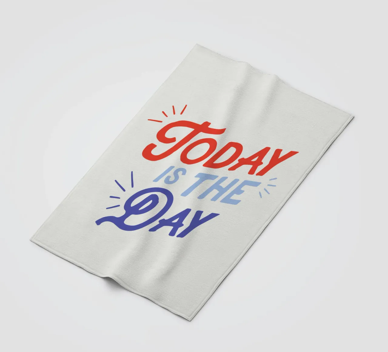 Oggi è il giorno Typografie Design coperta in pile da THE MOTIVATED TYPE