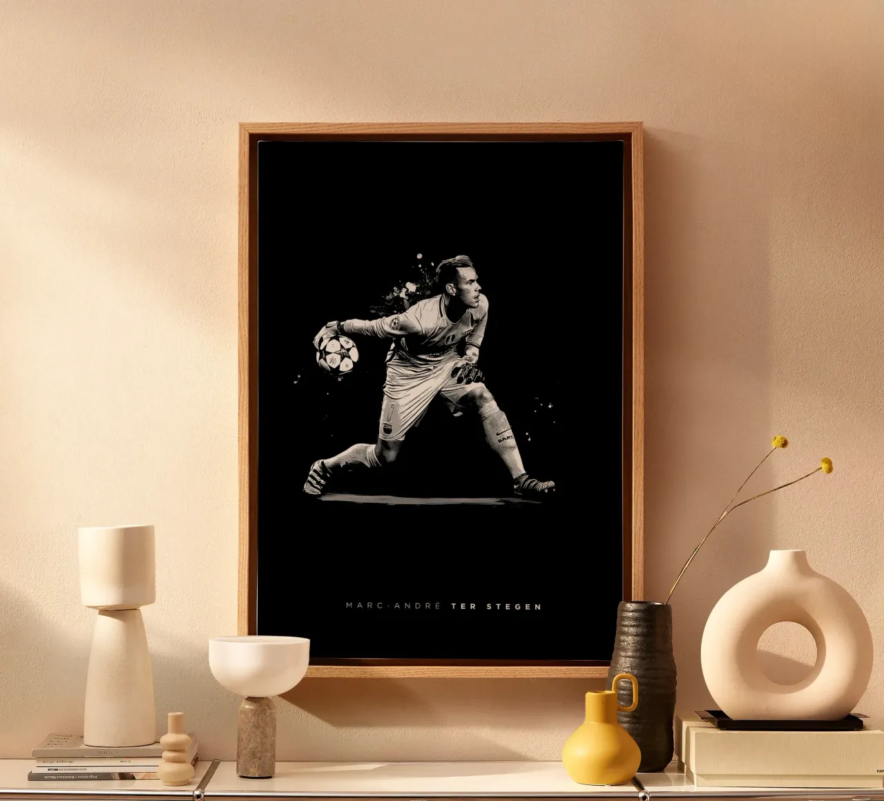 Quallen in der Sternennacht Leinwand mit Schattenfugenrahmen von Eames
