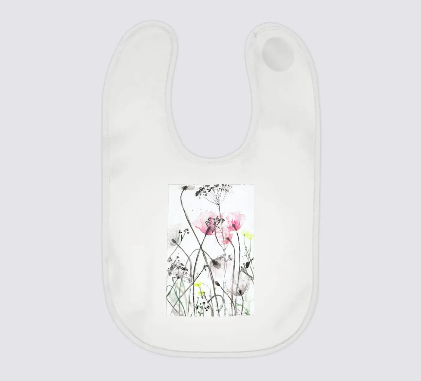 Blumen baby slabbetje van Verena Bonath | 21st aesthetics