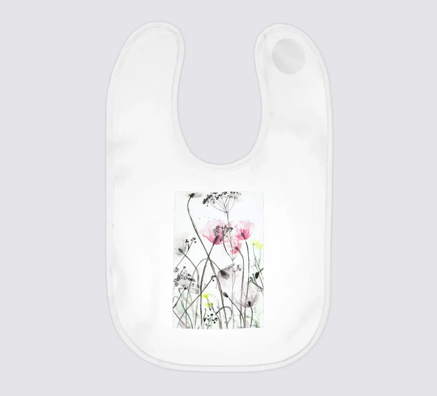 Blumen baby slabbetje van Verena Bonath | 21st aesthetics