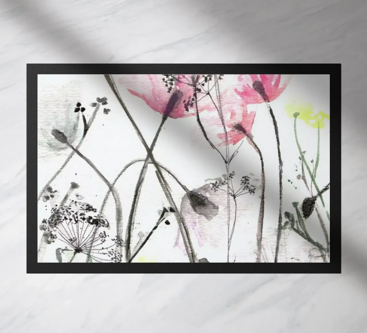 Blumen deurmat van Verena Bonath | 21st aesthetics