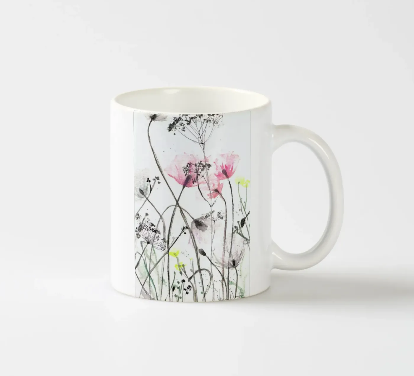 Blumen ceramic mug by Verena Bonath | 21st aesthetics