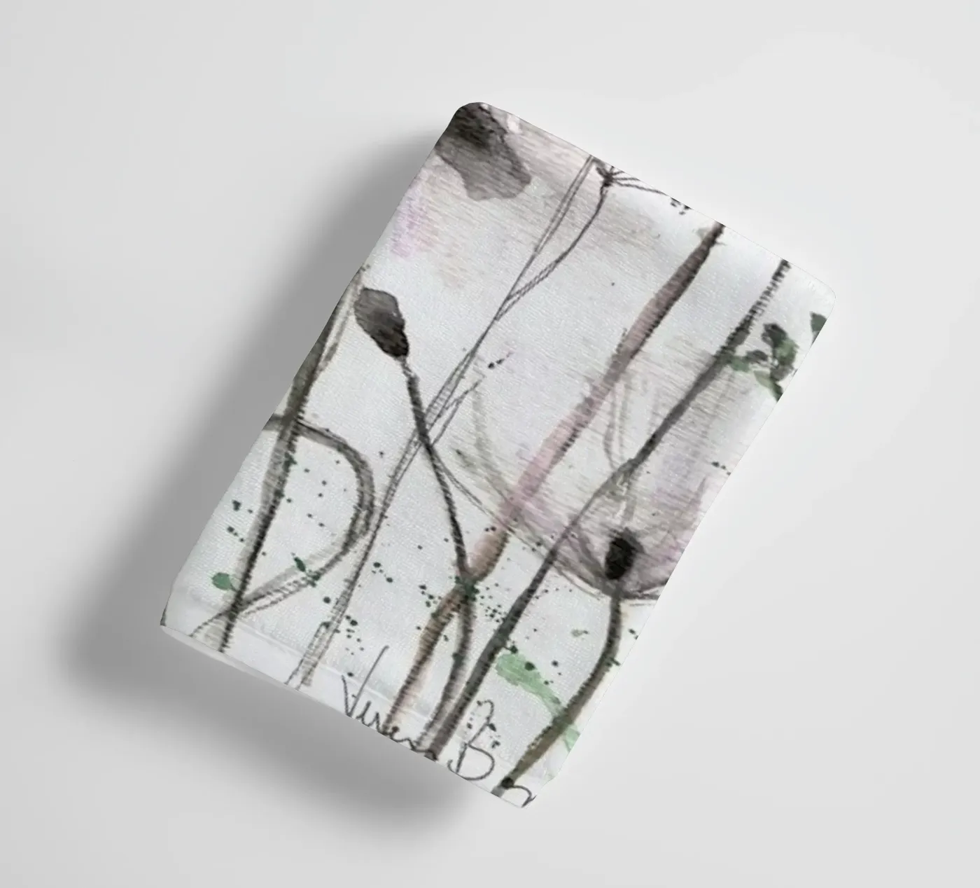 Blumen badhanddoek van Verena Bonath | 21st aesthetics