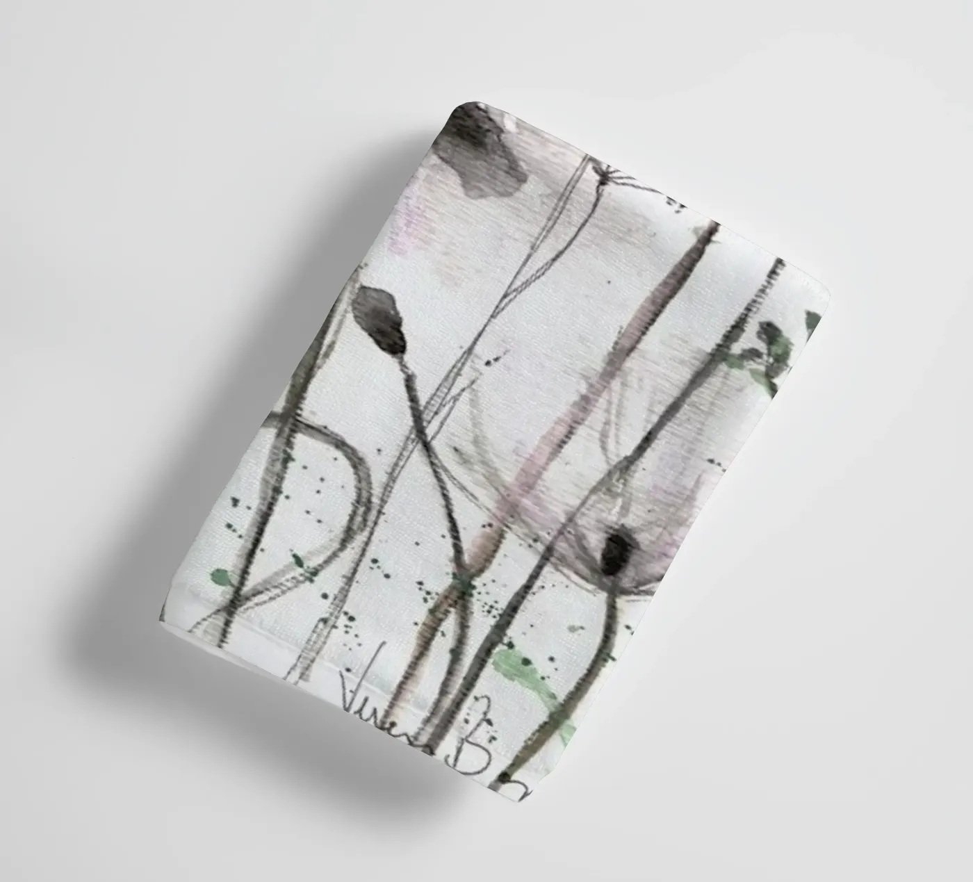 Blumen badhanddoek van Verena Bonath | 21st aesthetics