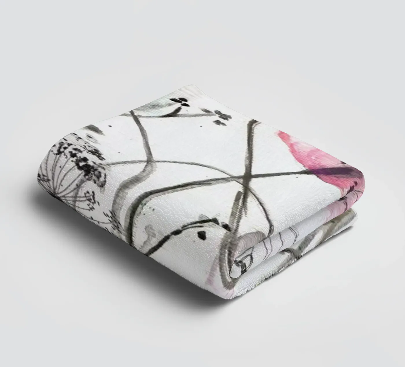 Blumen badhanddoek van Verena Bonath | 21st aesthetics