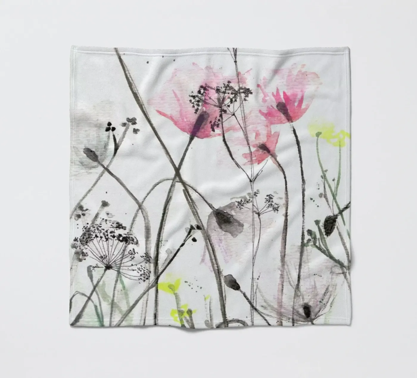 Blumen fleece blanket by Verena Bonath | 21st aesthetics