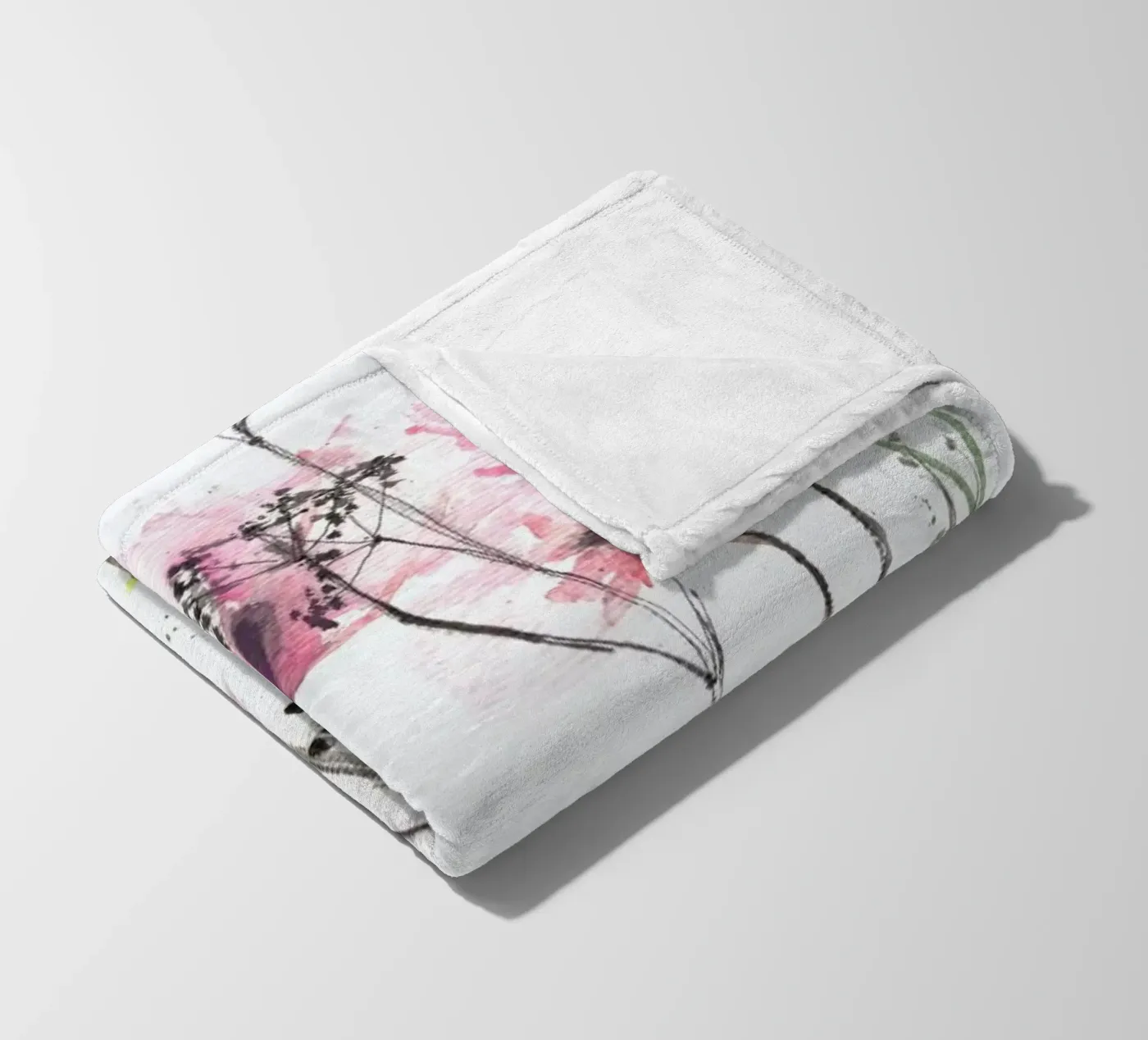 Blumen fleecedeken van Verena Bonath | 21st aesthetics