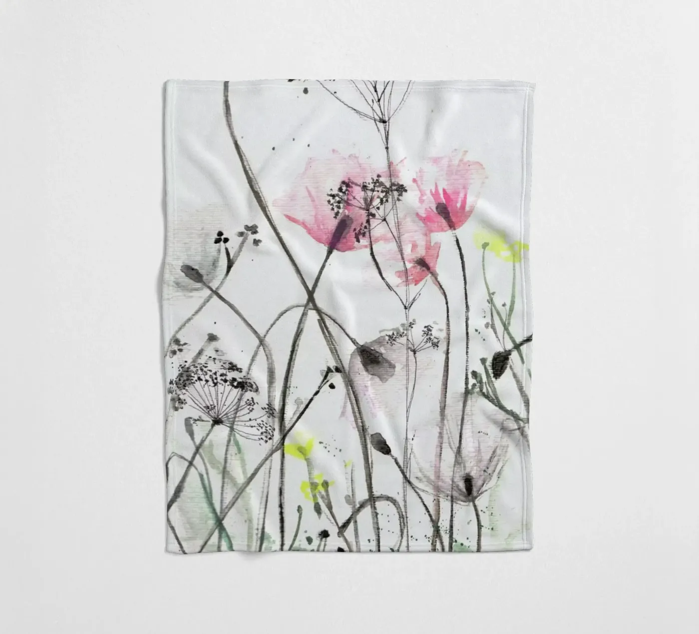 Blumen fleece blanket by Verena Bonath | 21st aesthetics